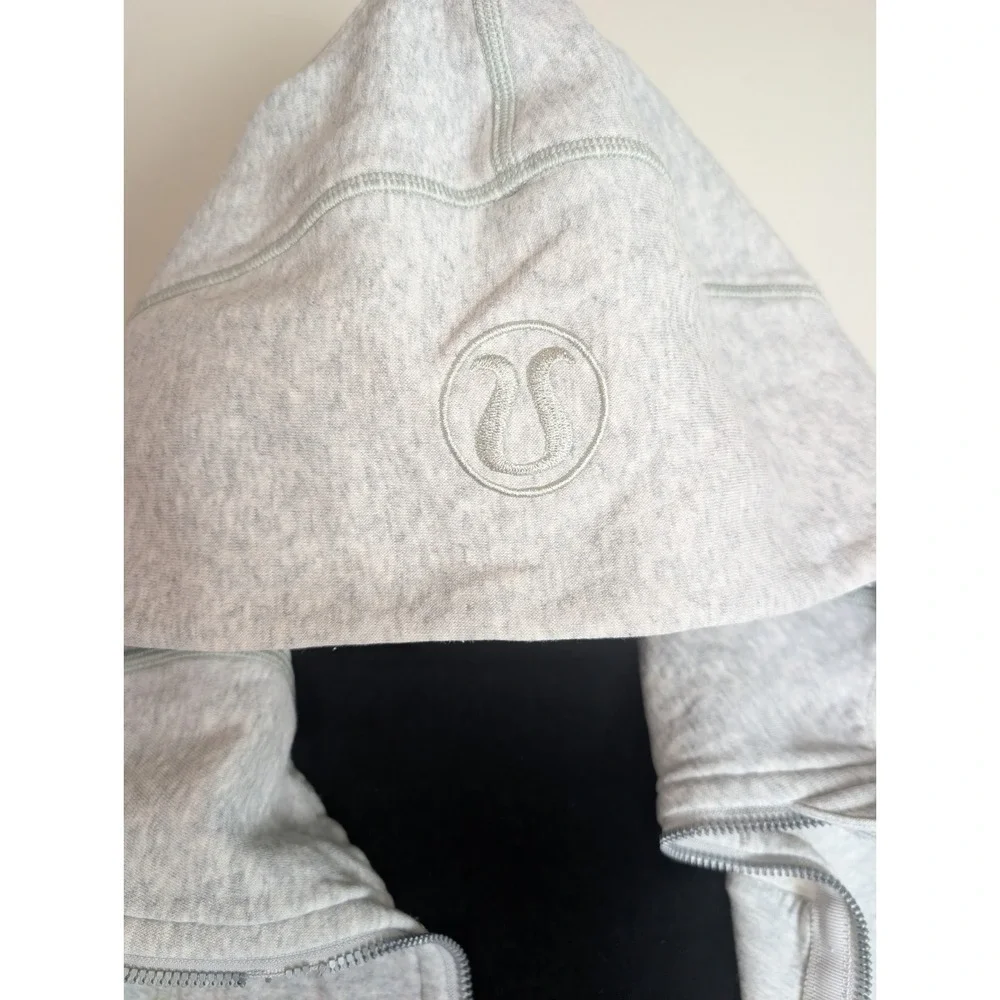 Lululemon Scuba Full Zip Hoodie Women's Heather Gray Thumbhole Sweatshirt Jacket